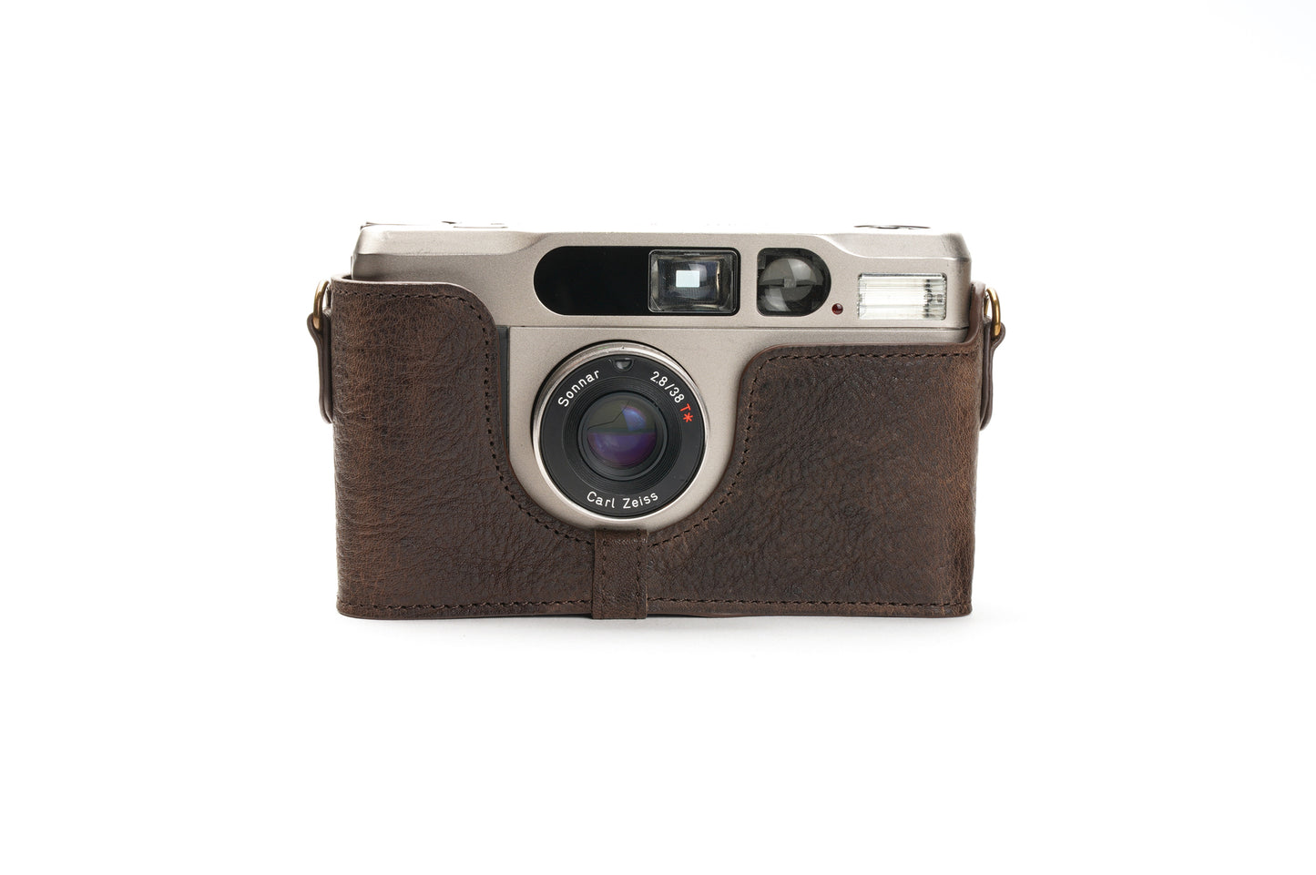 Genuine leather half case for Contax T2