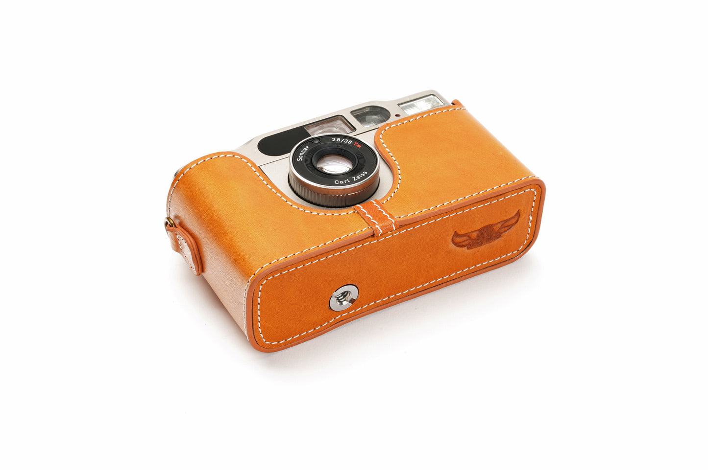 Genuine leather half case for Contax T2