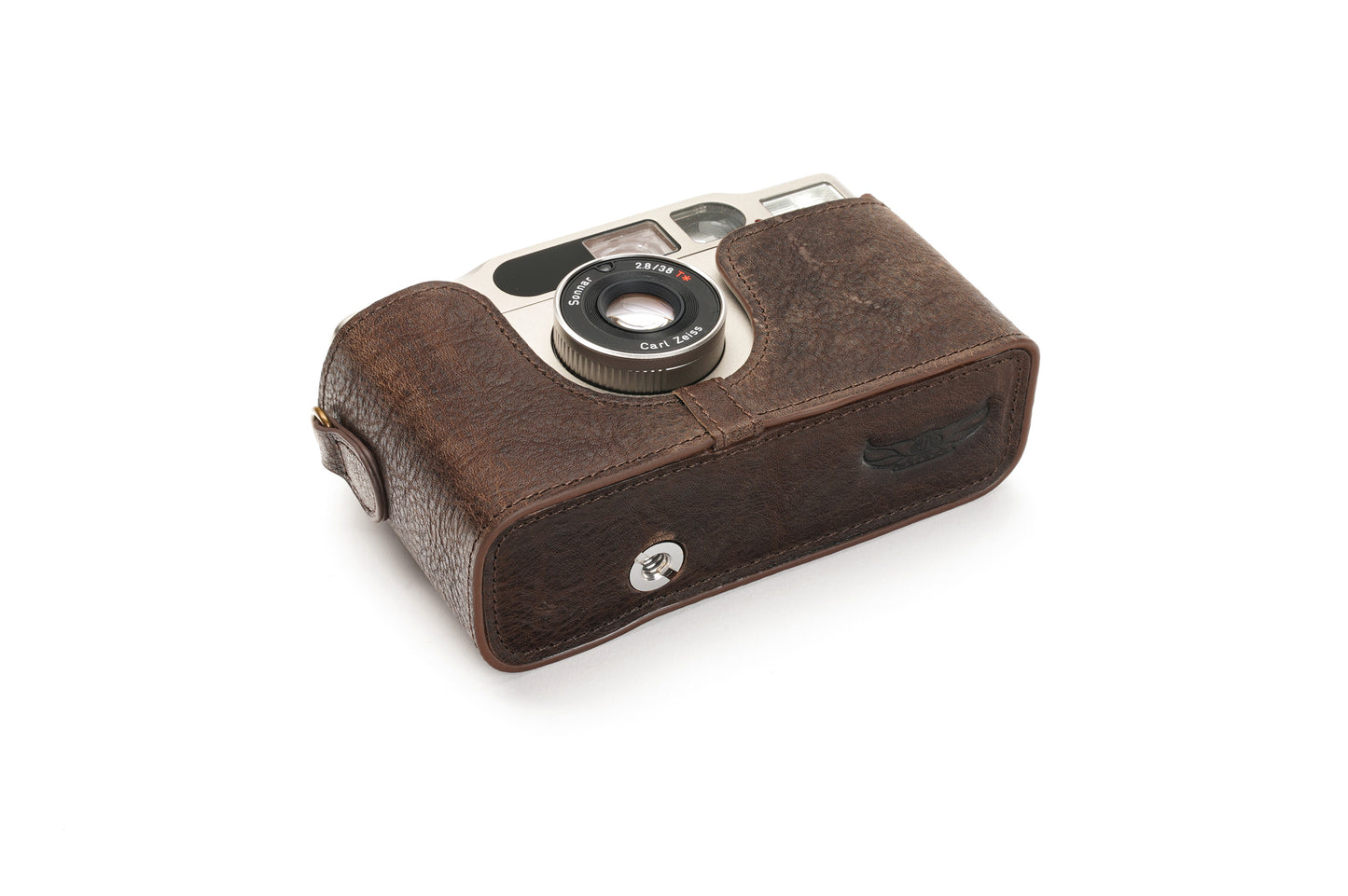 Genuine leather half case for Contax T2
