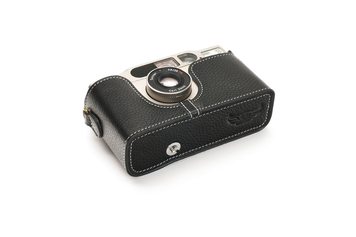 Genuine leather half case for Contax T2