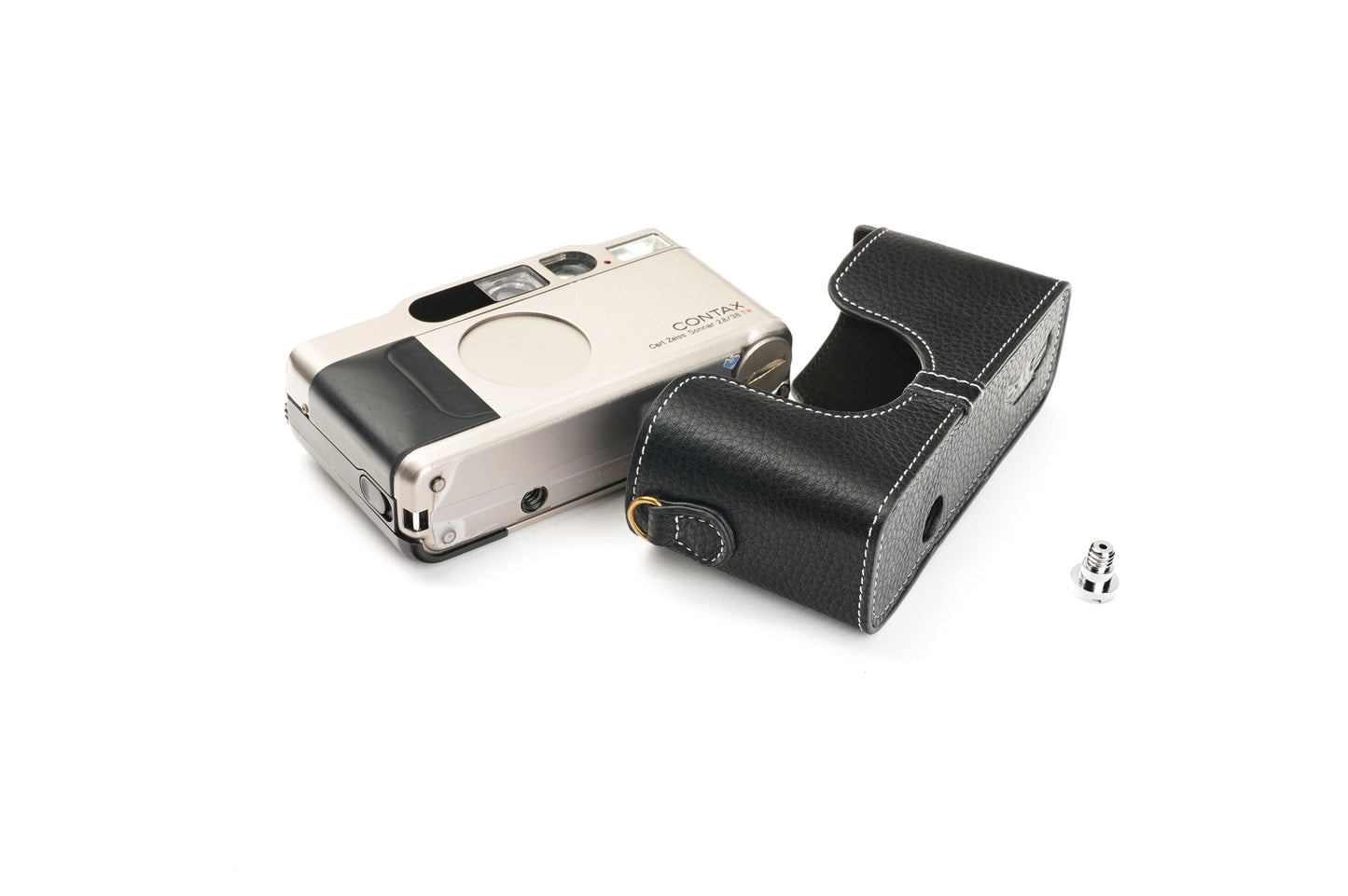 Genuine leather half case for Contax T2