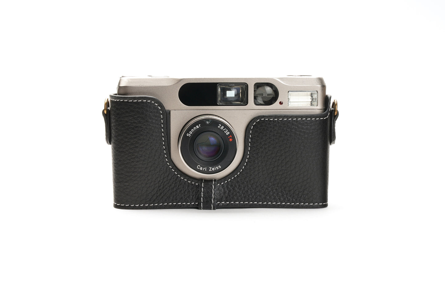 Genuine leather half case for Contax T2