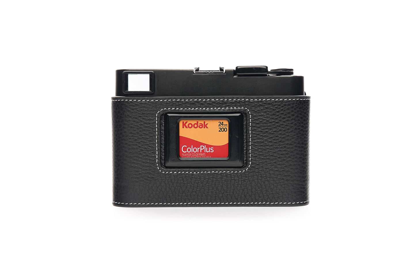 Genuine leather leather half case for Minolta CLE