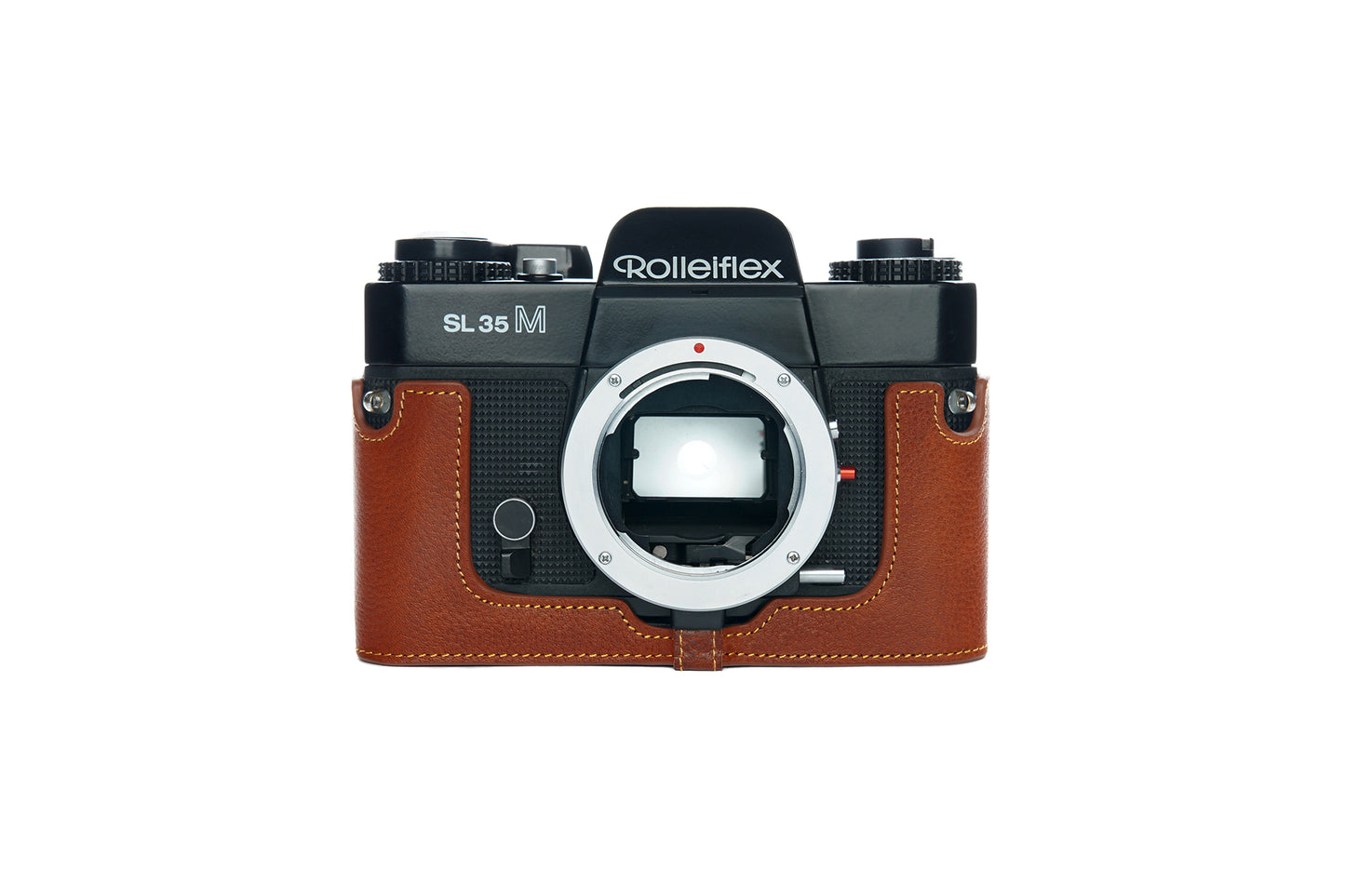Genuine leather half case for Rolleiflex SL35M