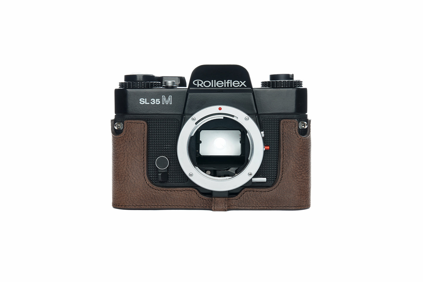 Genuine leather half case for Rolleiflex SL35M