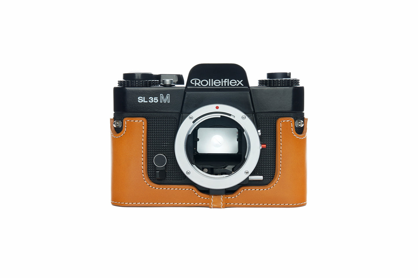 Genuine leather half case for Rolleiflex SL35M