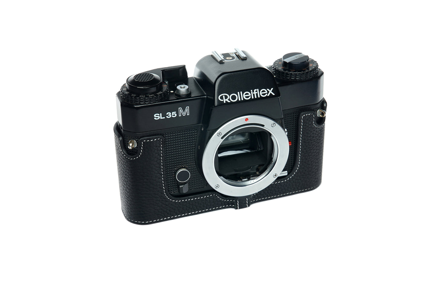 Genuine leather half case for Rolleiflex SL35M
