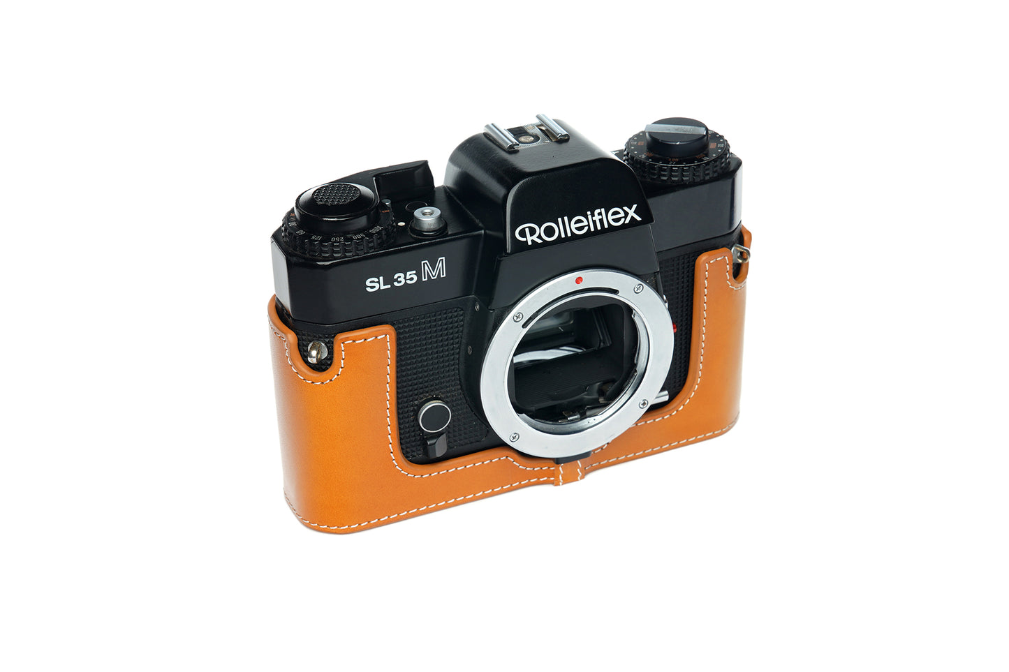 Genuine leather half case for Rolleiflex SL35M