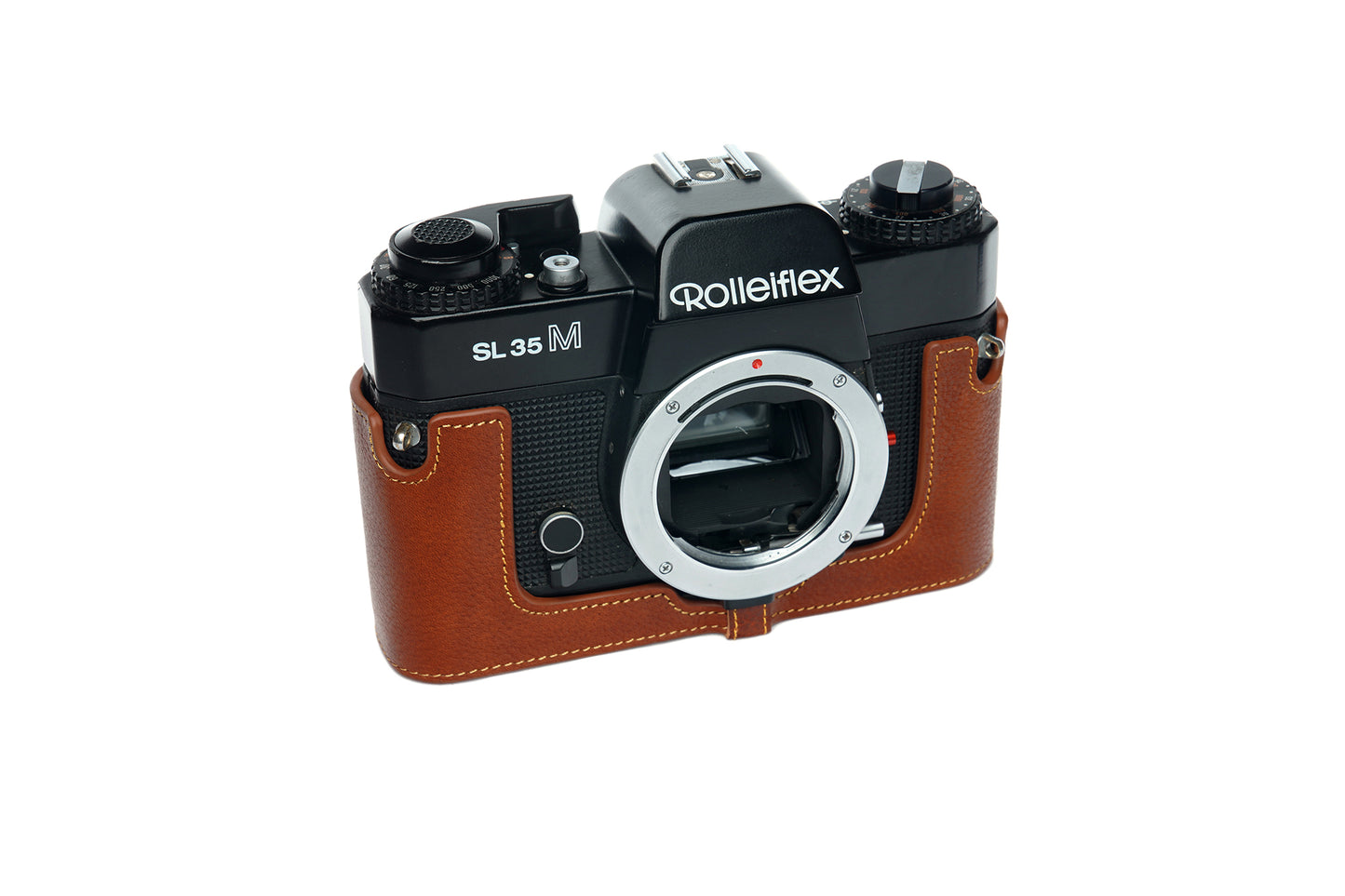 Genuine leather half case for Rolleiflex SL35M