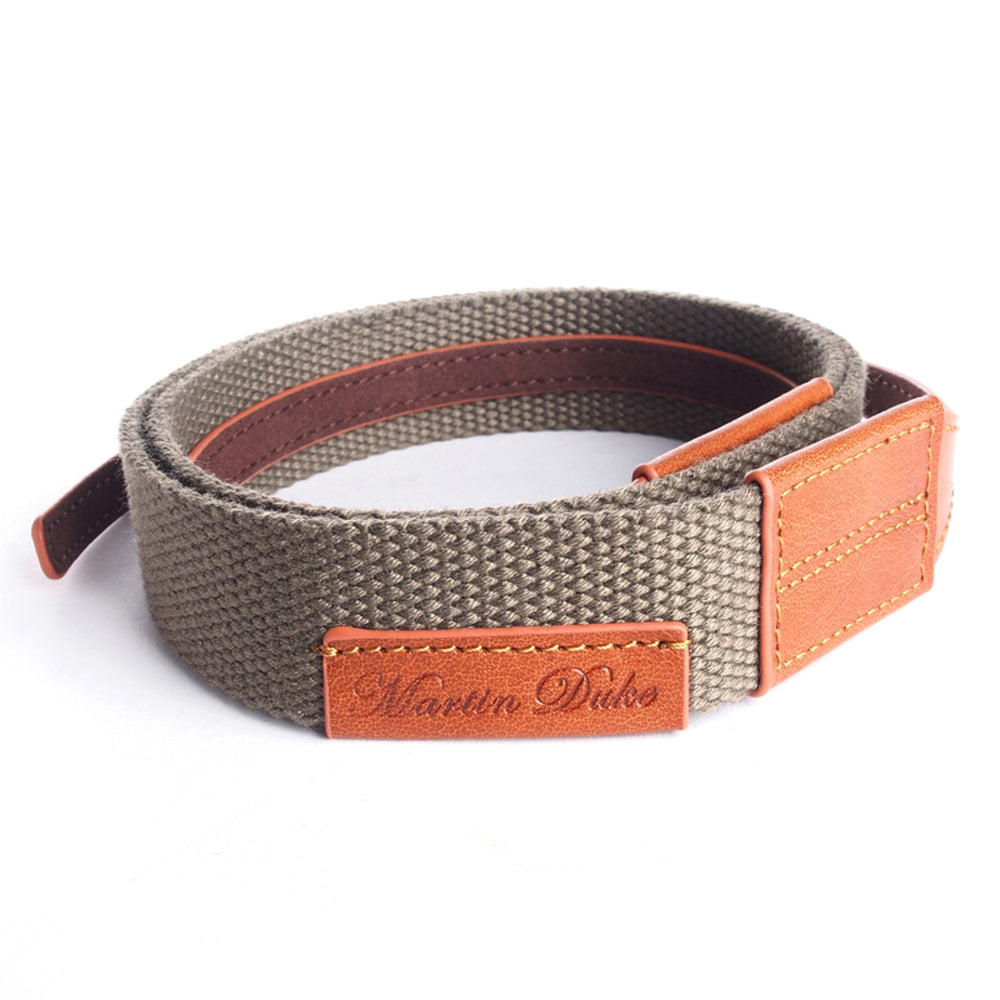 Martinduke TELA webbing leather neck strap