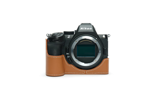 Epsom leather half case for Nikon Z5 II