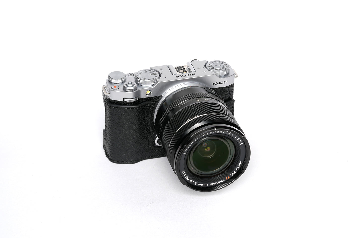 Epsom leather half case for Fujifilm X-M5
