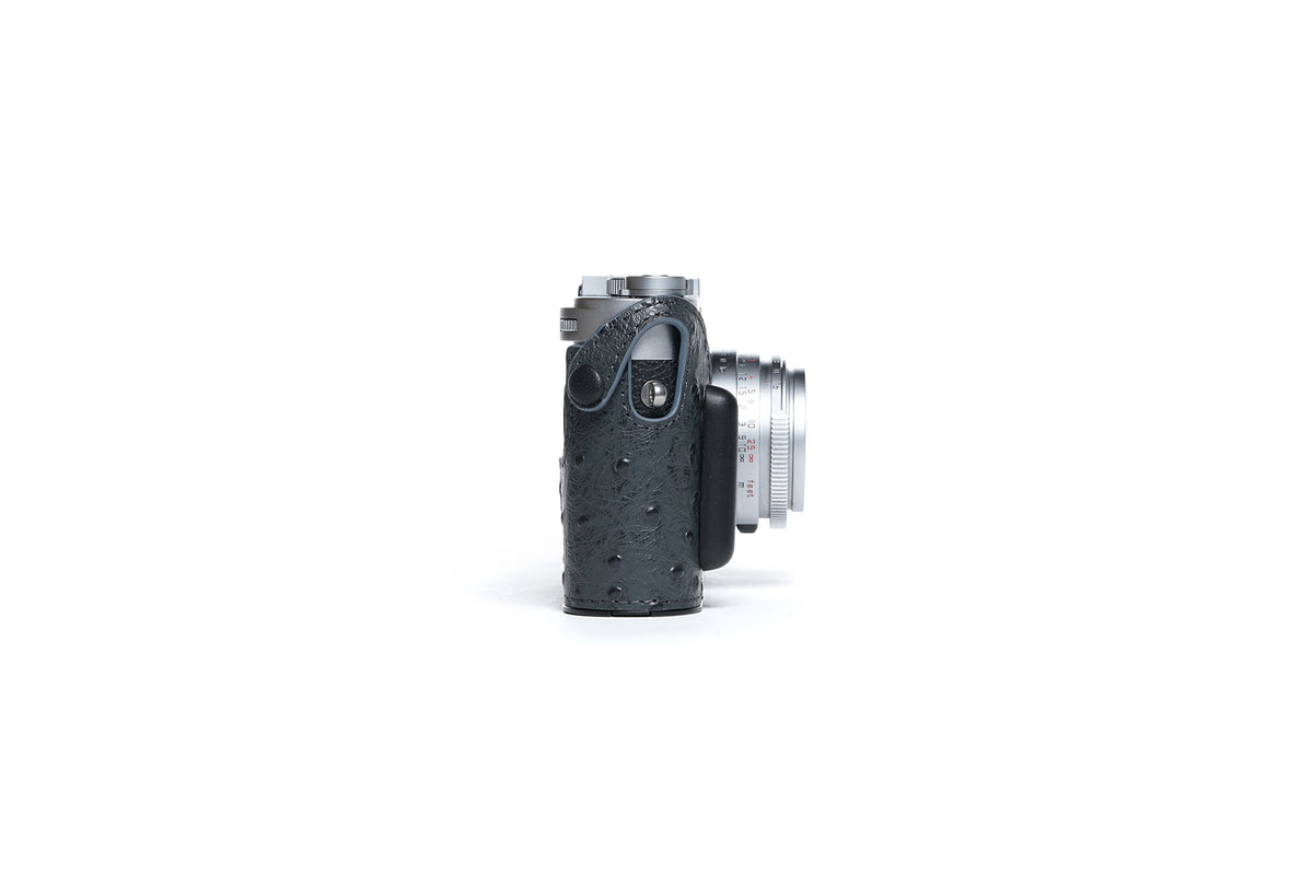 Martinduke Ostrich-Grain leather half case for Leica M11
