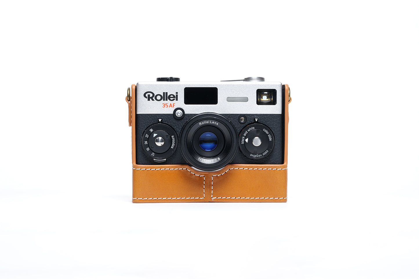 Genuine leather half case for Rollei 35AF