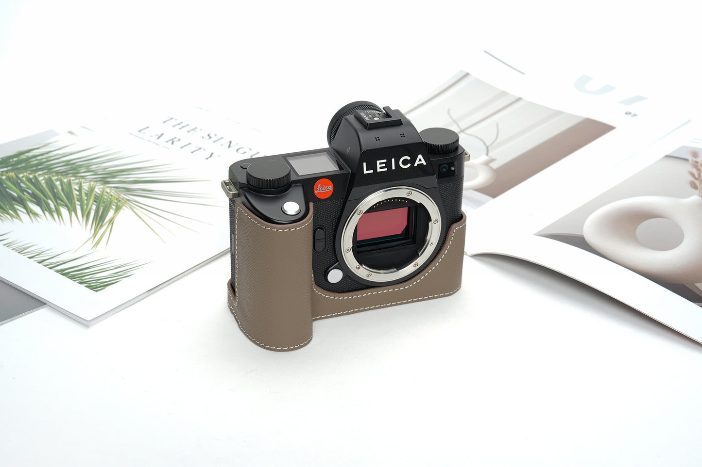 Epsom leather half case for Leica SL3/ SL3-S