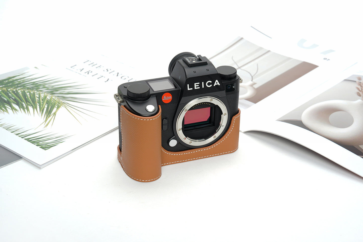 Epsom leather half case for Leica SL3/ SL3-S