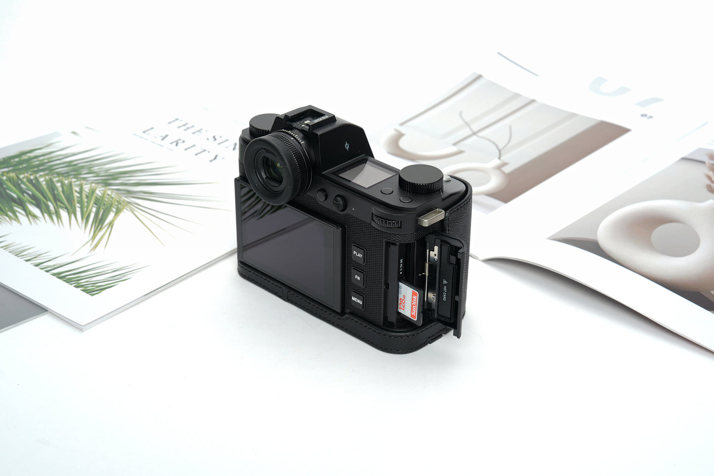 Epsom leather half case for Leica SL3/ SL3-S