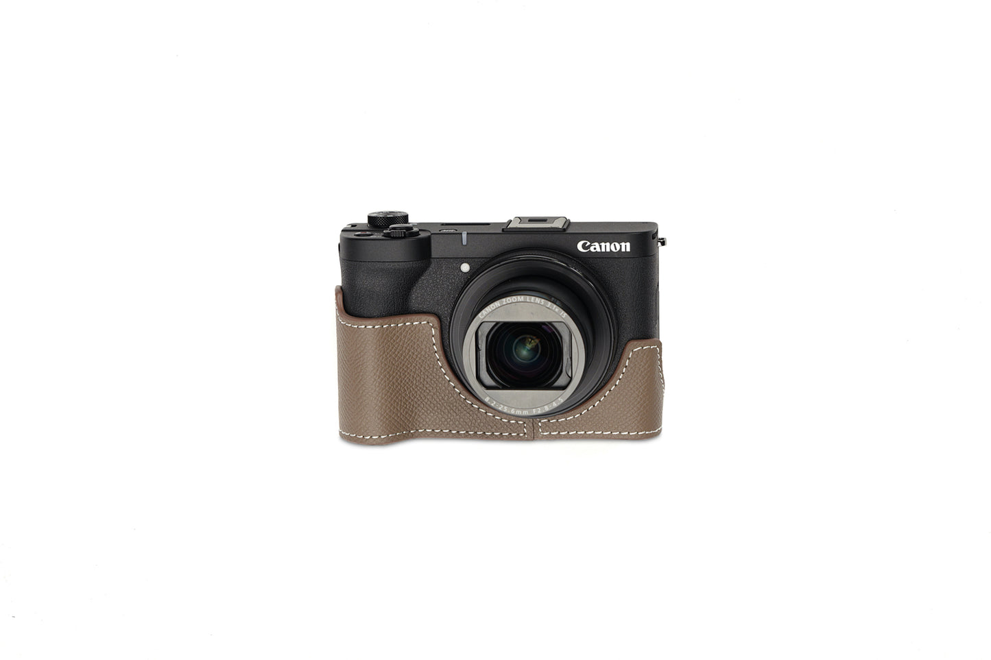 Martinduke epsom leather half case for Canon PowerShot V1