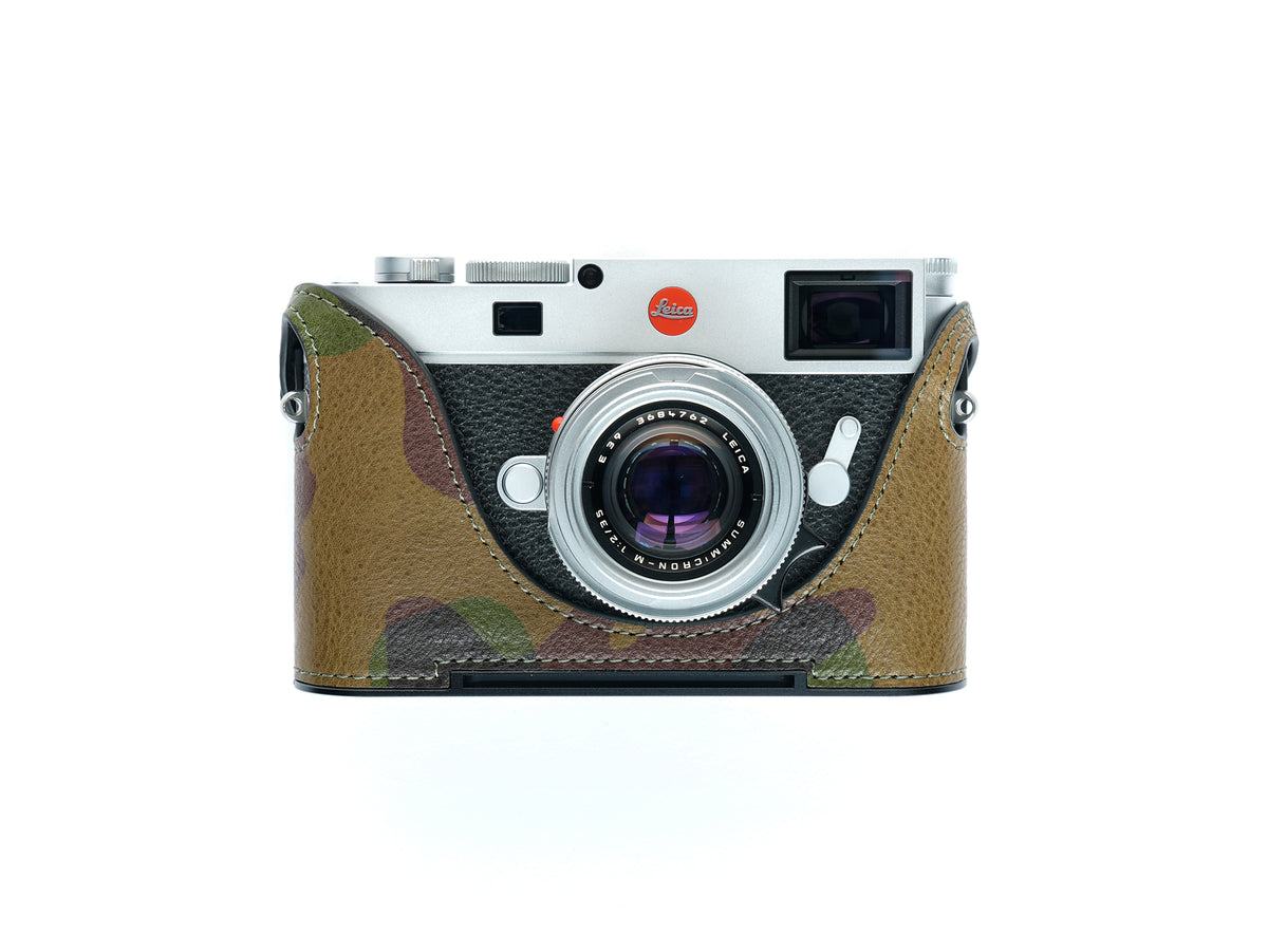 Martinduke camouflage leather half case for Leica M11