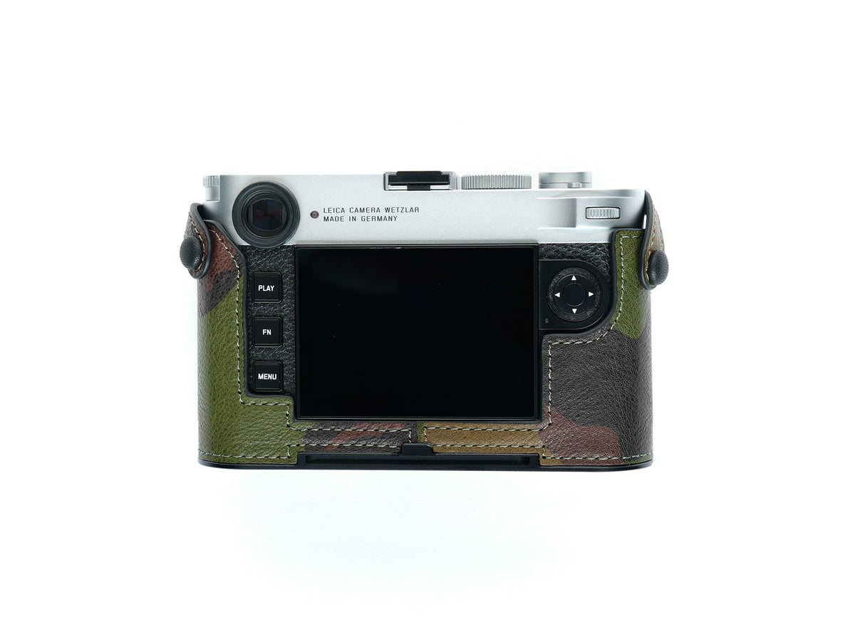 Martinduke camouflage leather half case for Leica M11