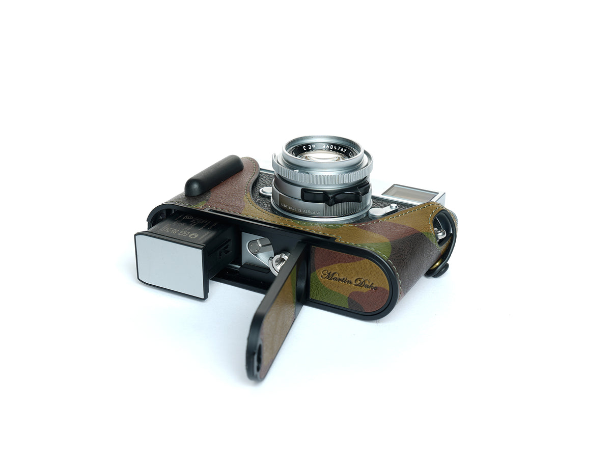 Martinduke camouflage leather half case for Leica M11