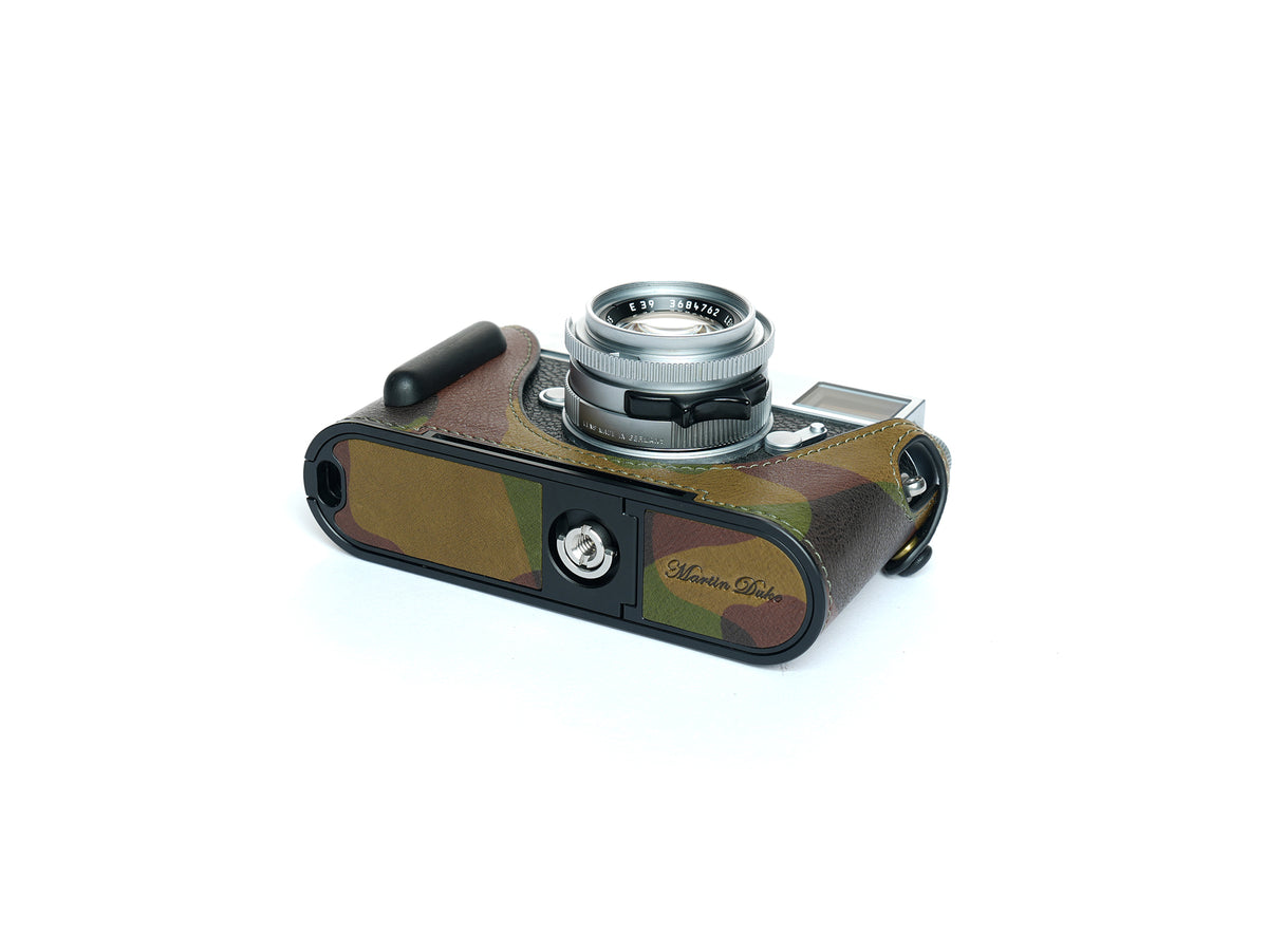 Martinduke camouflage leather half case for Leica M11