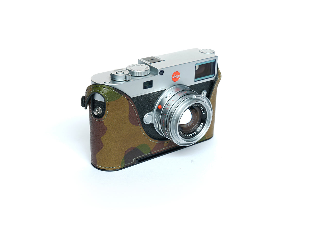 Martinduke camouflage leather half case for Leica M11