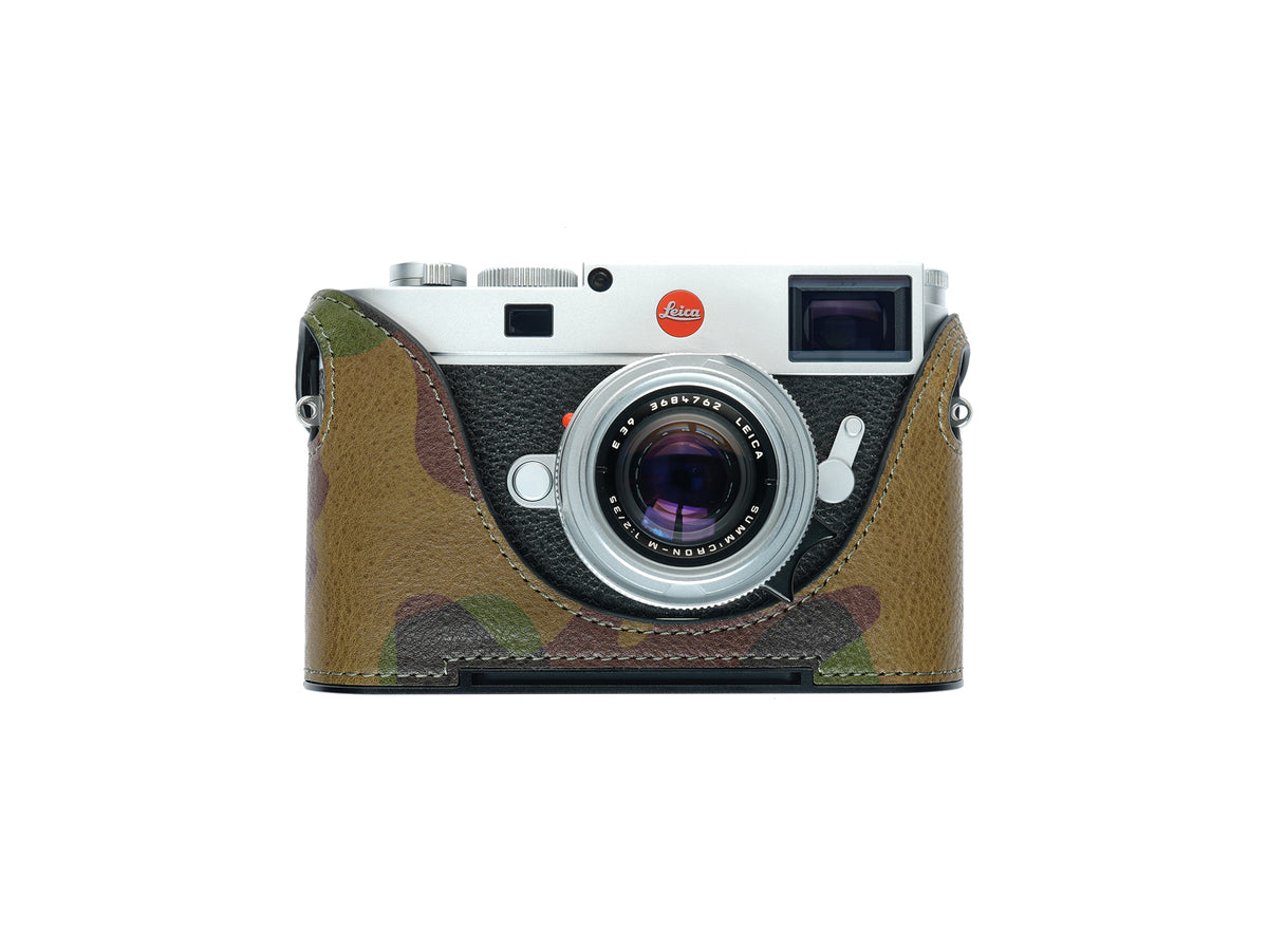 Martinduke camouflage leather half case for Leica M11