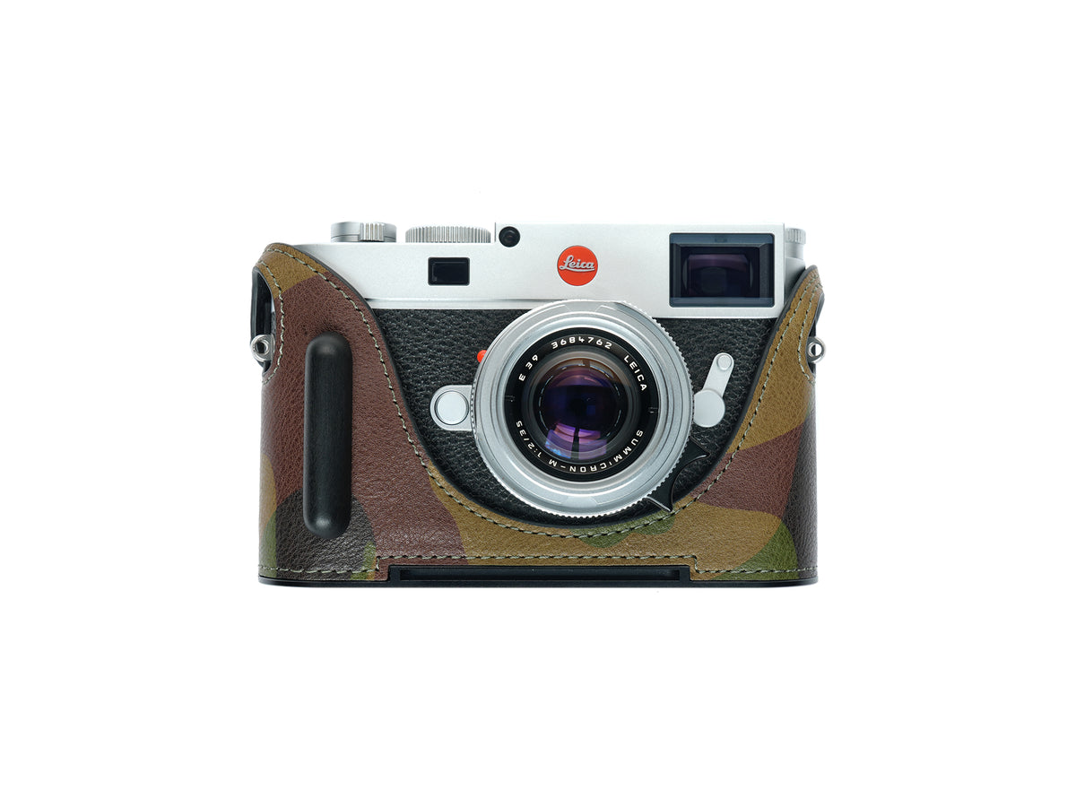 Martinduke camouflage leather half case for Leica M11