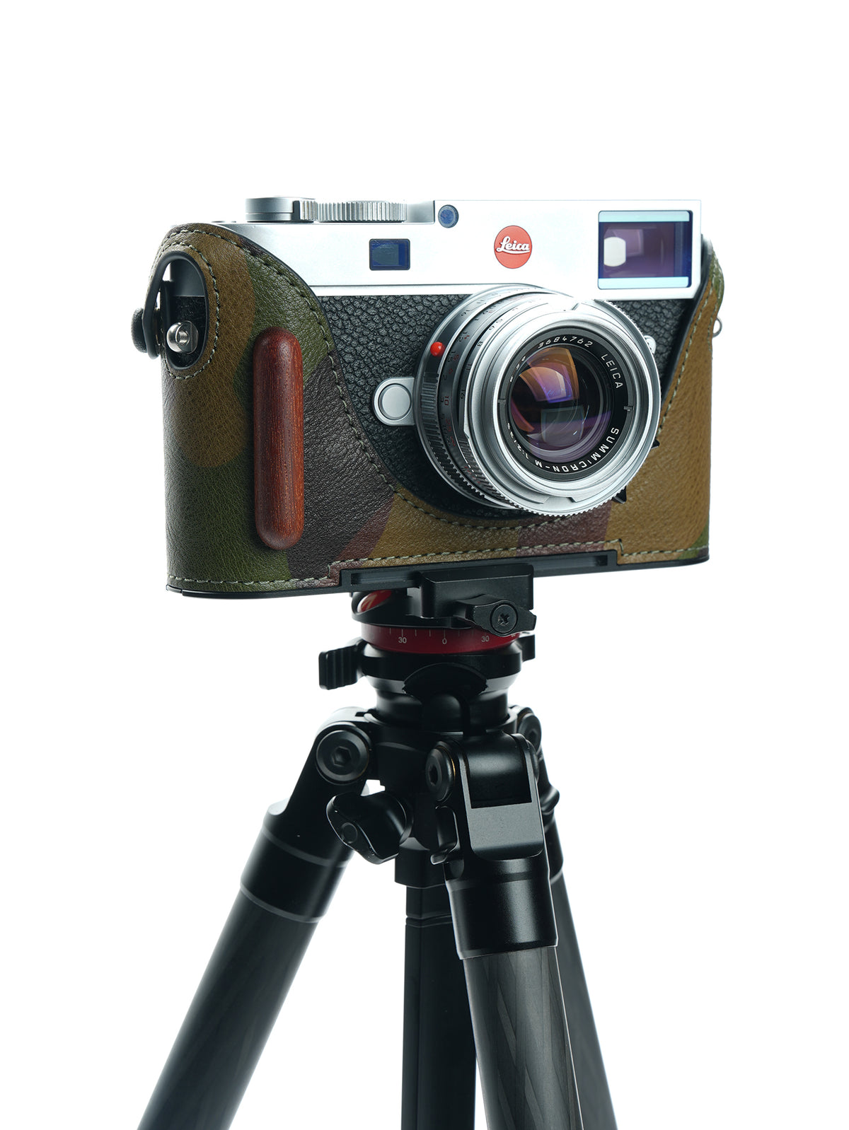 Martinduke camouflage leather half case for Leica M11