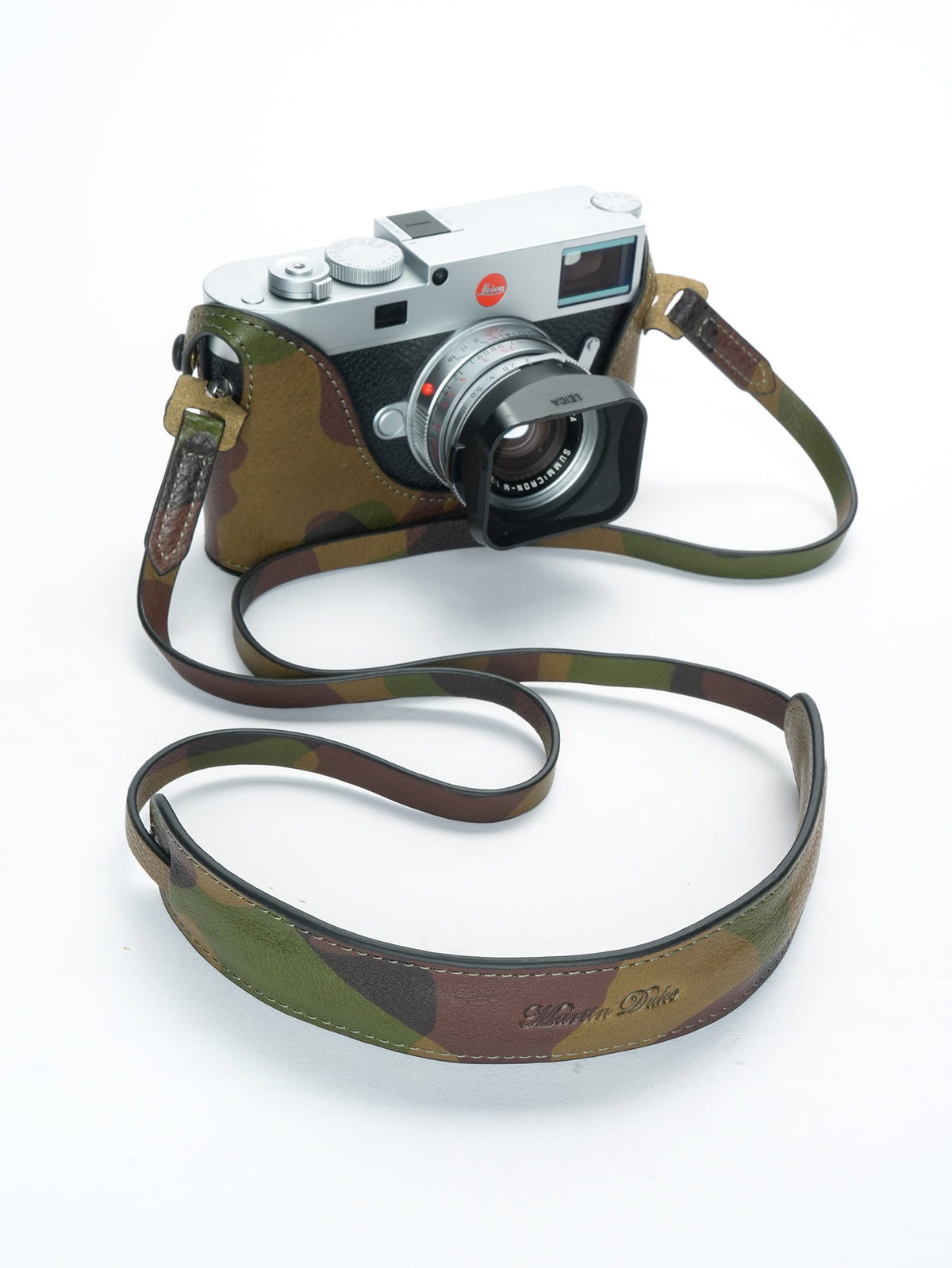 Martinduke camouflage leather half case for Leica M11
