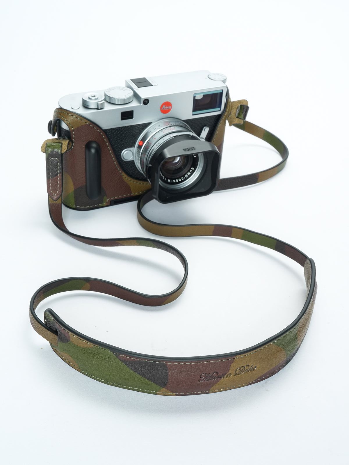 Martinduke camouflage leather half case for Leica M11