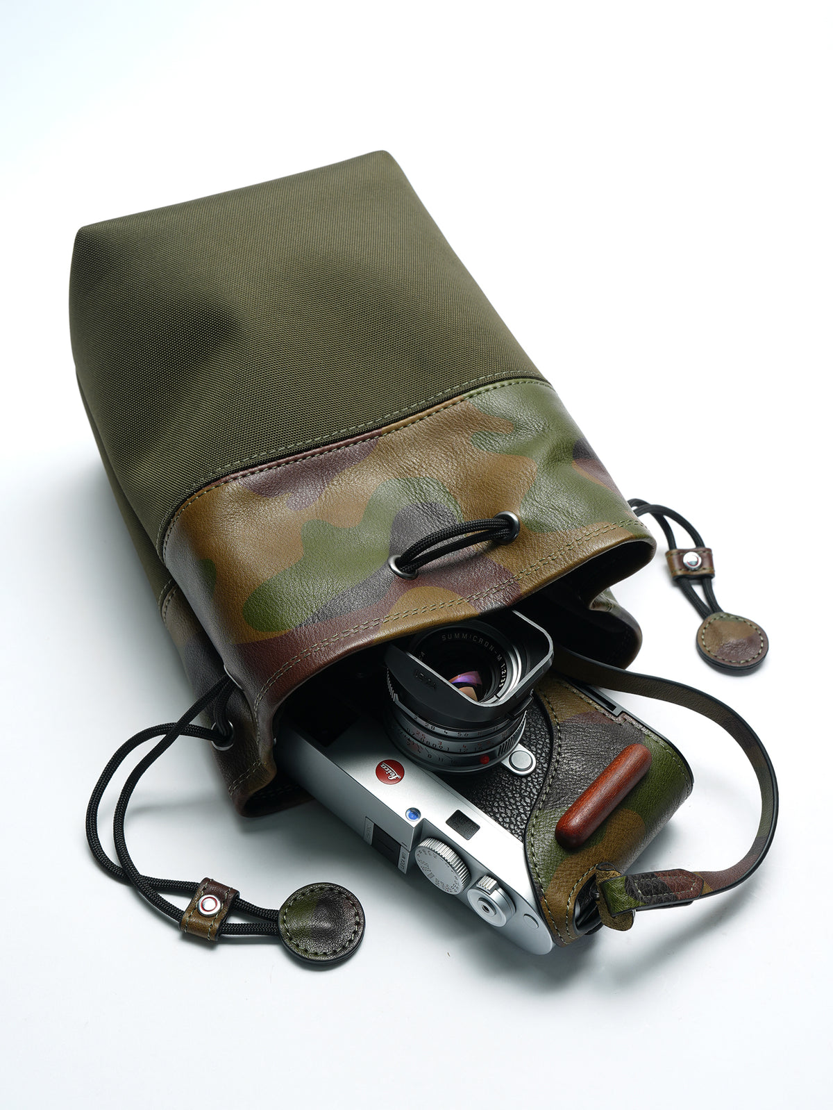 Martinduke Camouglage Leather Camera Pouch