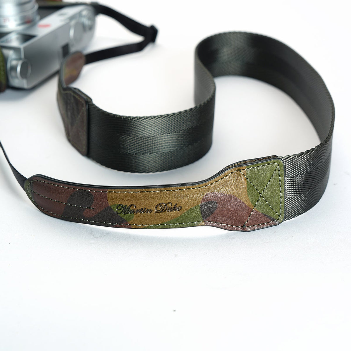 Martinduke camouflage leather half case for Leica M11