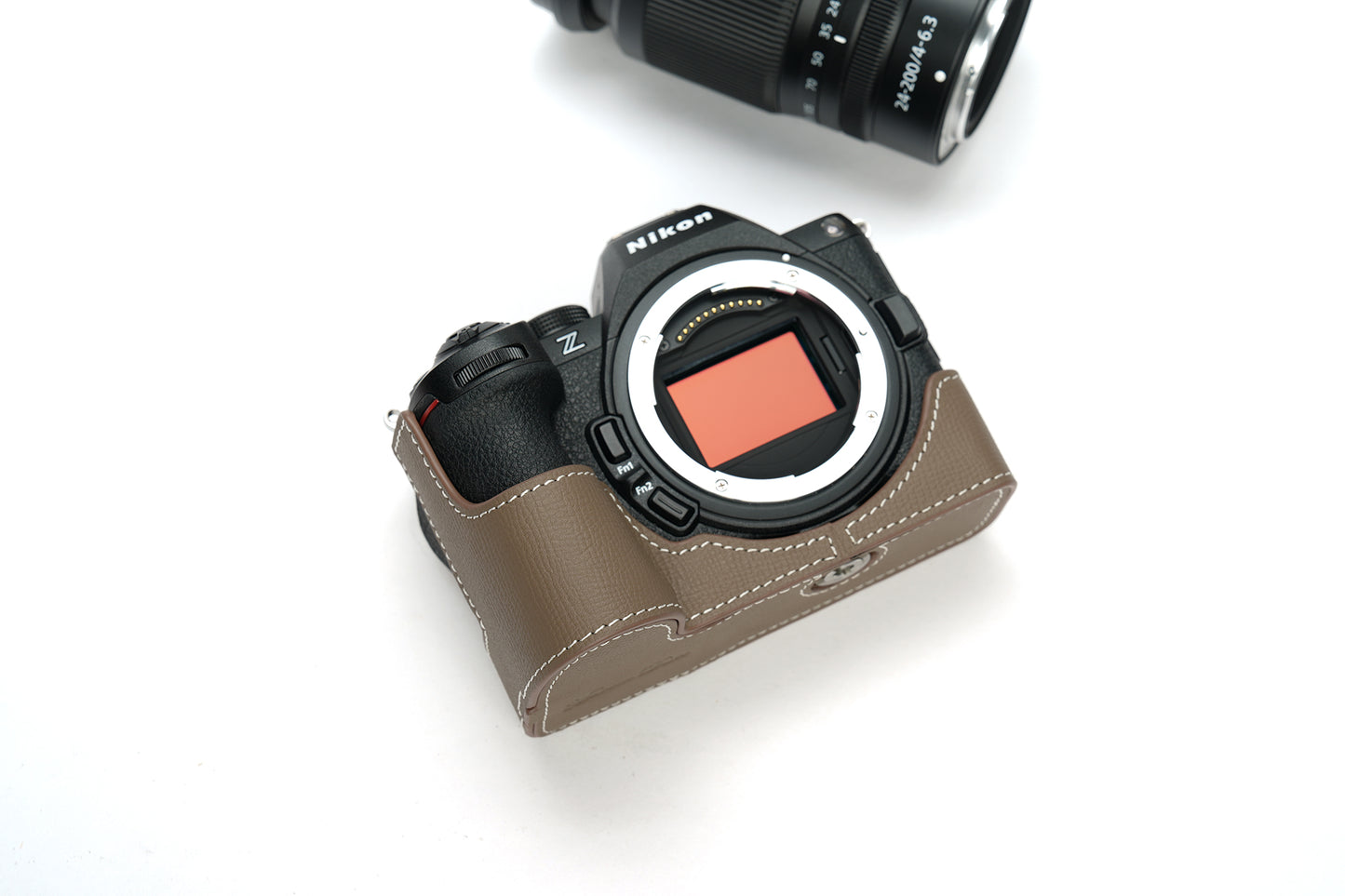 Martinduke epsom leather half case for Nikon Z5 II