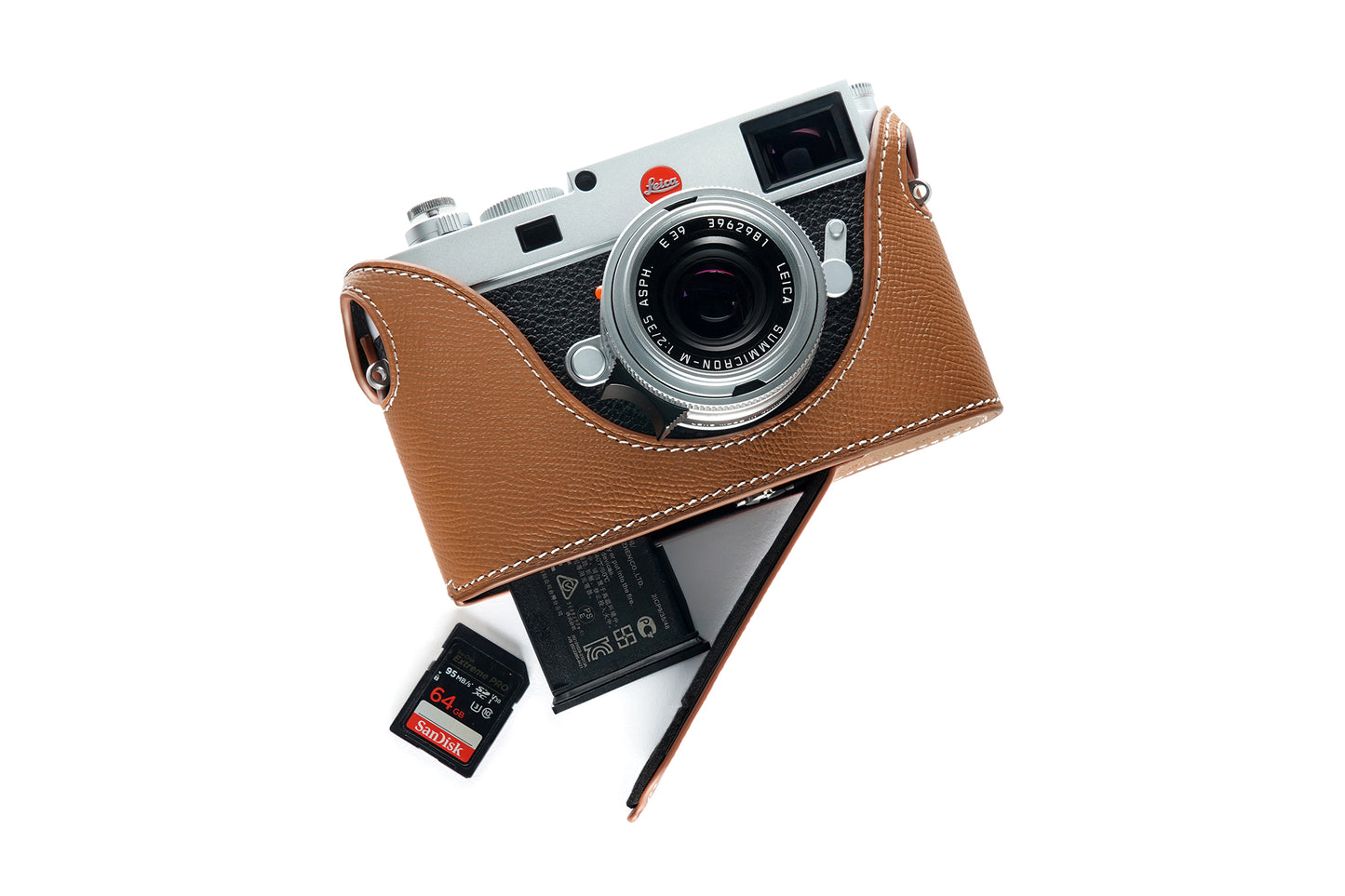 Epsom leather half case for Leica M11