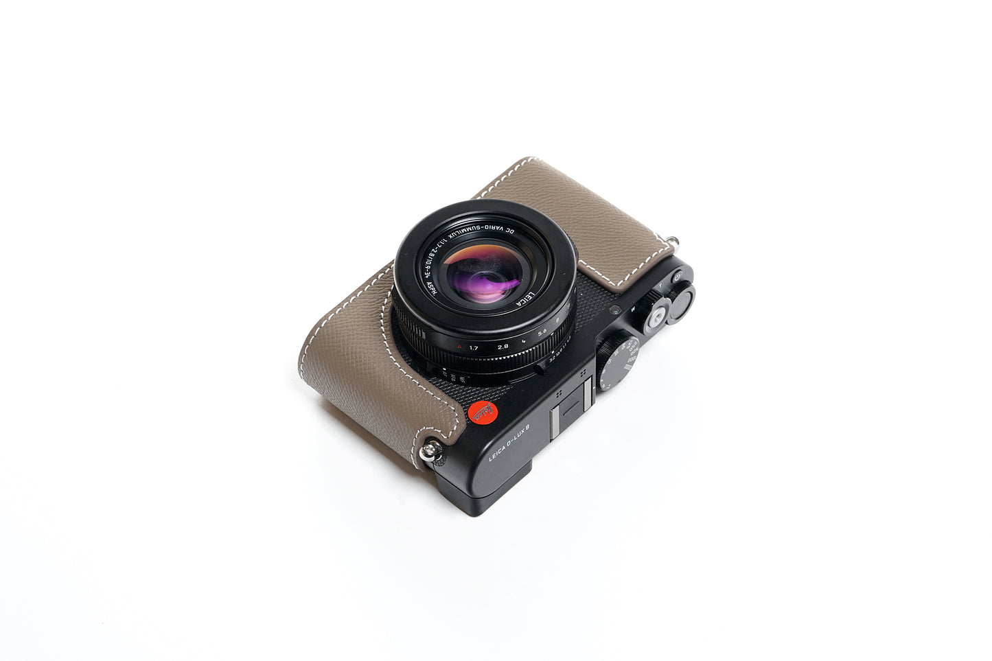 Epsom leather half case for Leica D-Lux 8