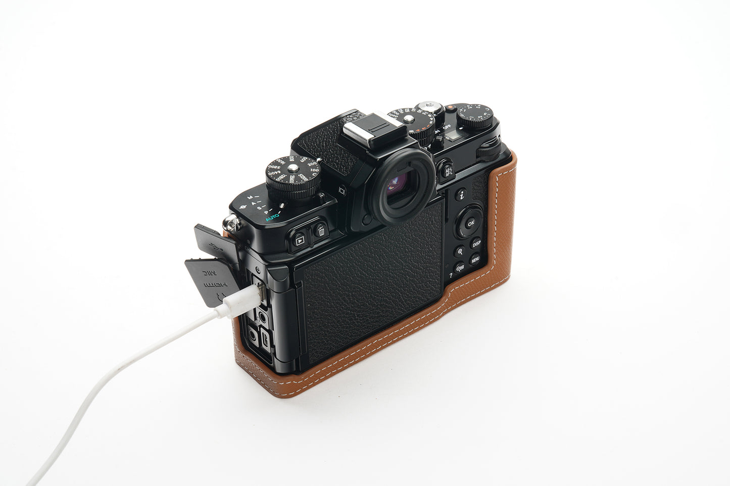 Martinduke epsom leather half case for Nikon Zf