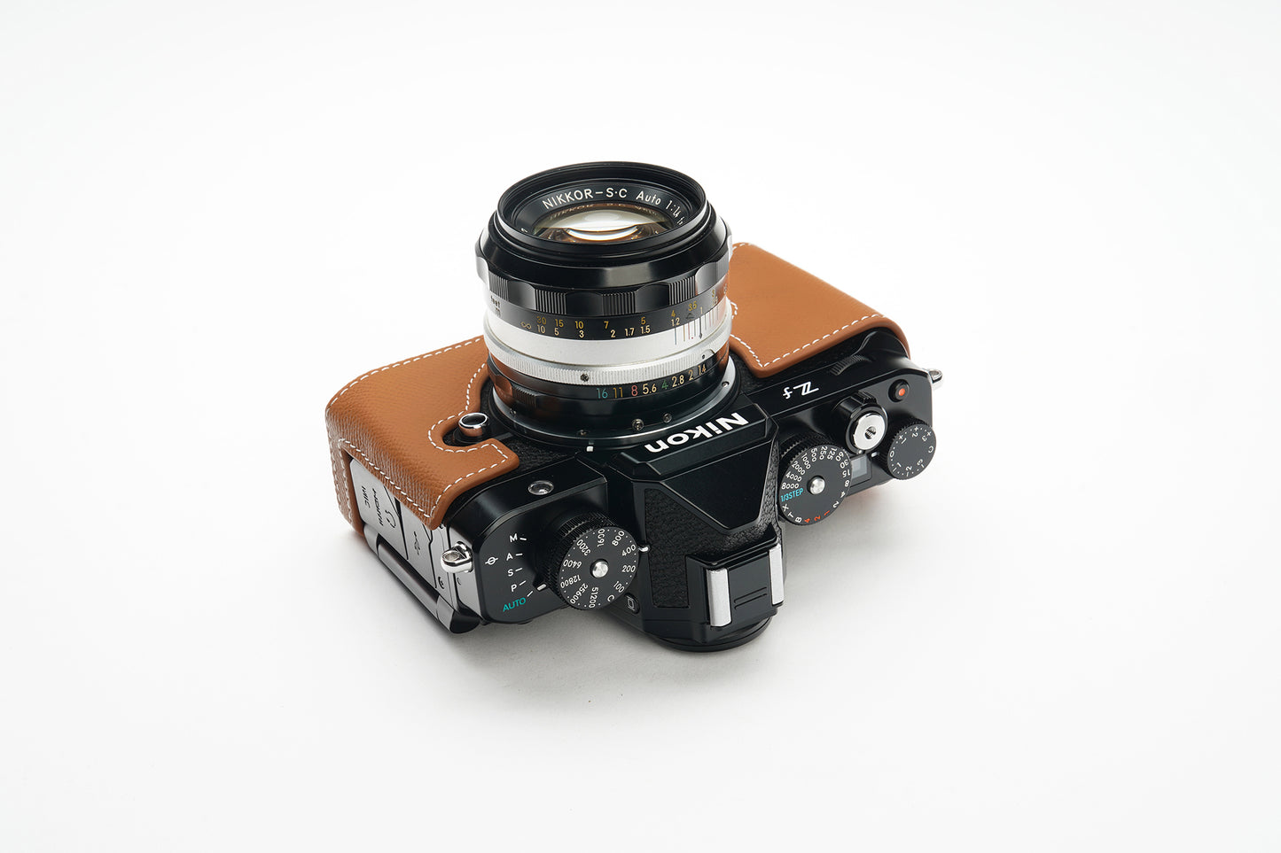 Martinduke epsom leather half case for Nikon Zf