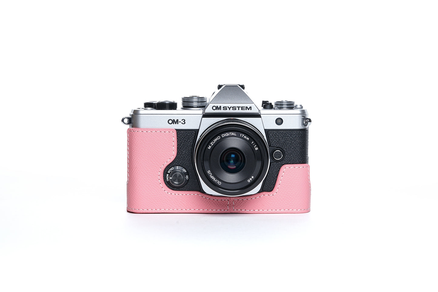 Martinduke epsom leather half case for Olympus om system OM-3