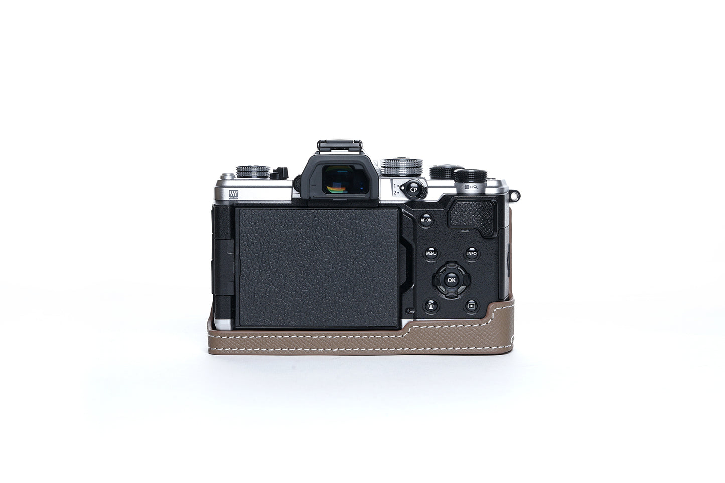 Martinduke epsom leather half case for Olympus om system OM-3