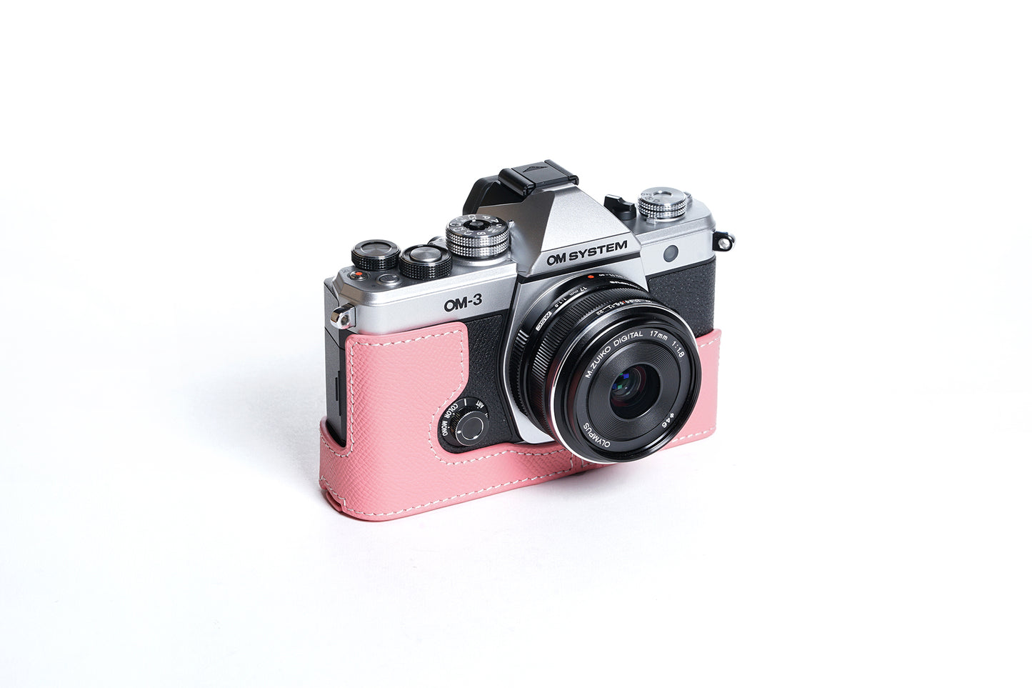 Martinduke epsom leather half case for Olympus om system OM-3