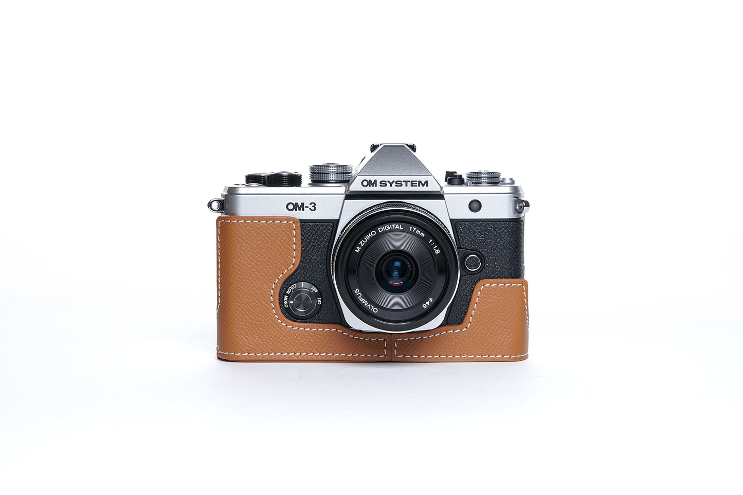 Martinduke epsom leather half case for Olympus om system OM-3