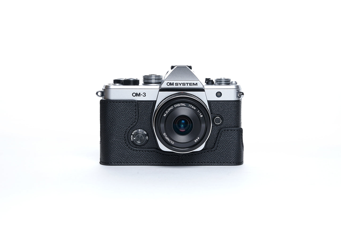 Martinduke epsom leather half case for Olympus om system OM-3