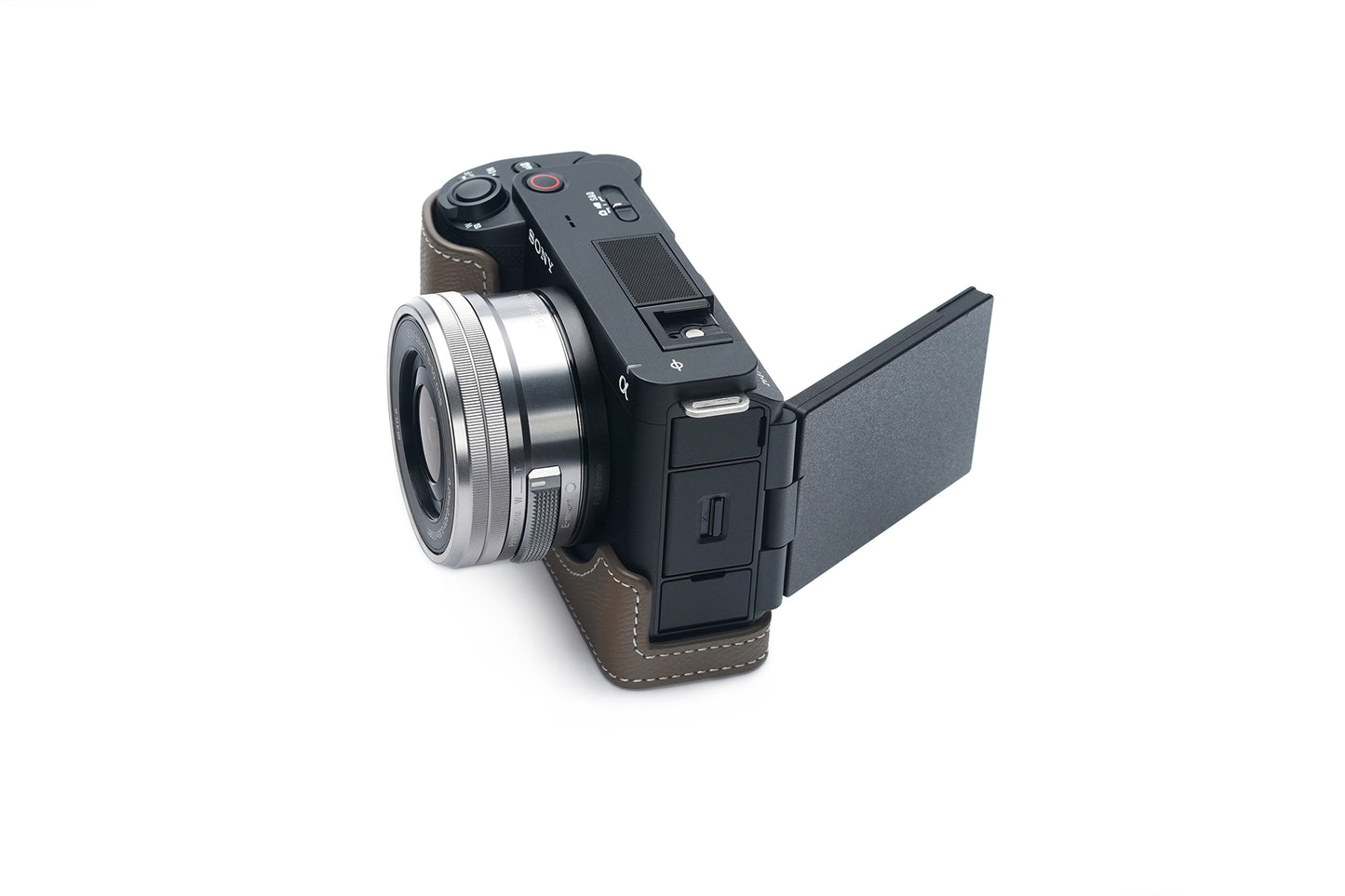 Martinduke epsom leather half case for Sony ZV-E1