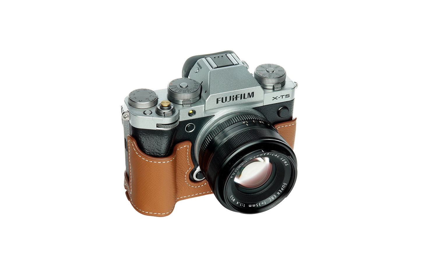 Epsom leather half case for FUJIFILM X-T5