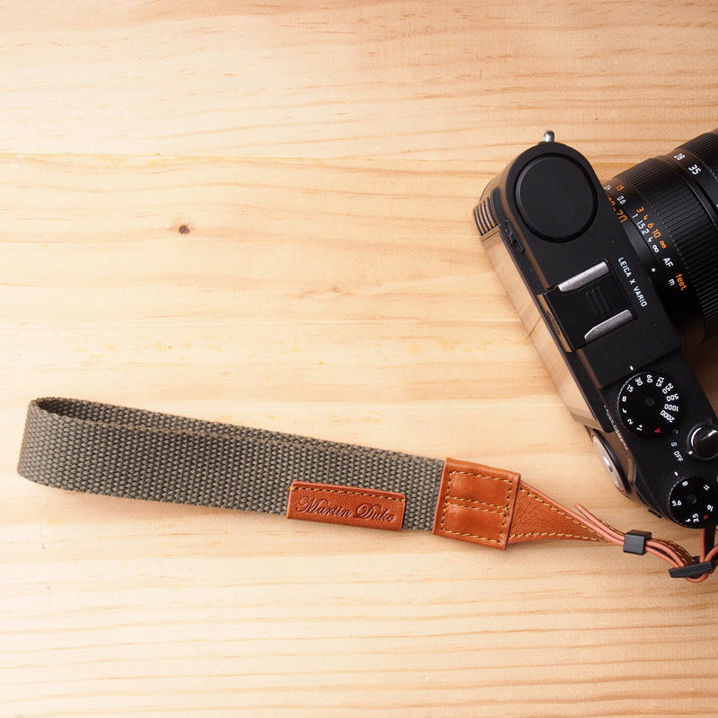 Martinduke TELA webbing leather wrist strap