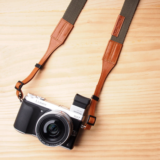 Martinduke TELA webbing leather neck strap