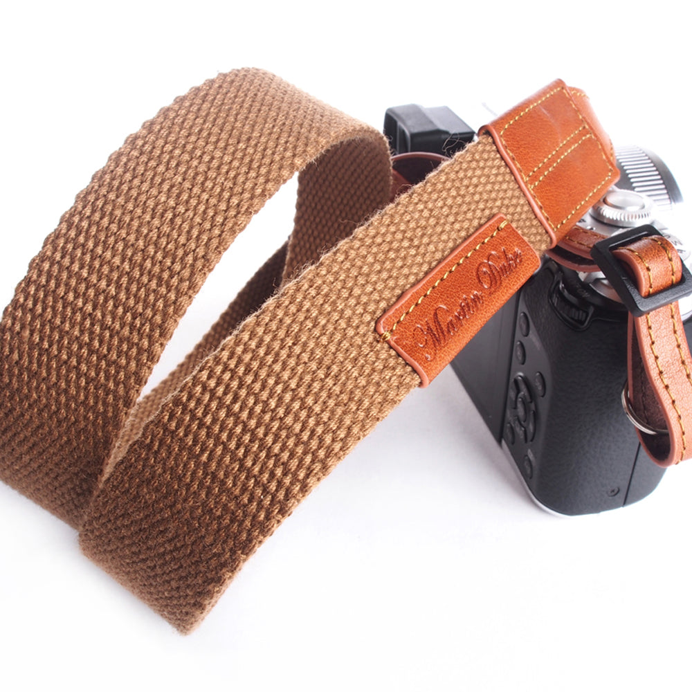 Martinduke TELA webbing leather neck strap
