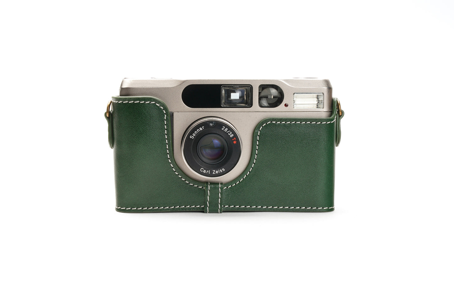 Genuine leather half case for Contax T2